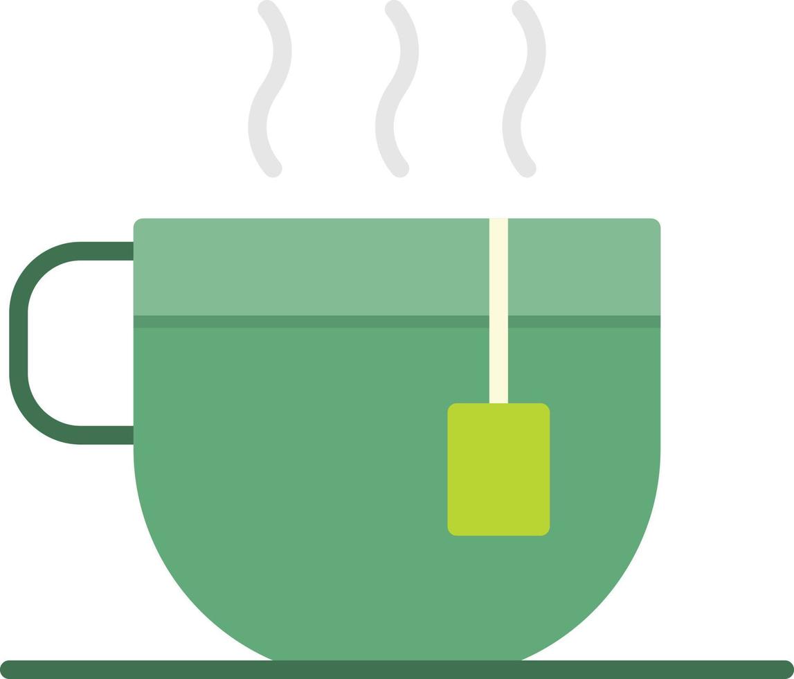 Tea Cup Flat Icon vector