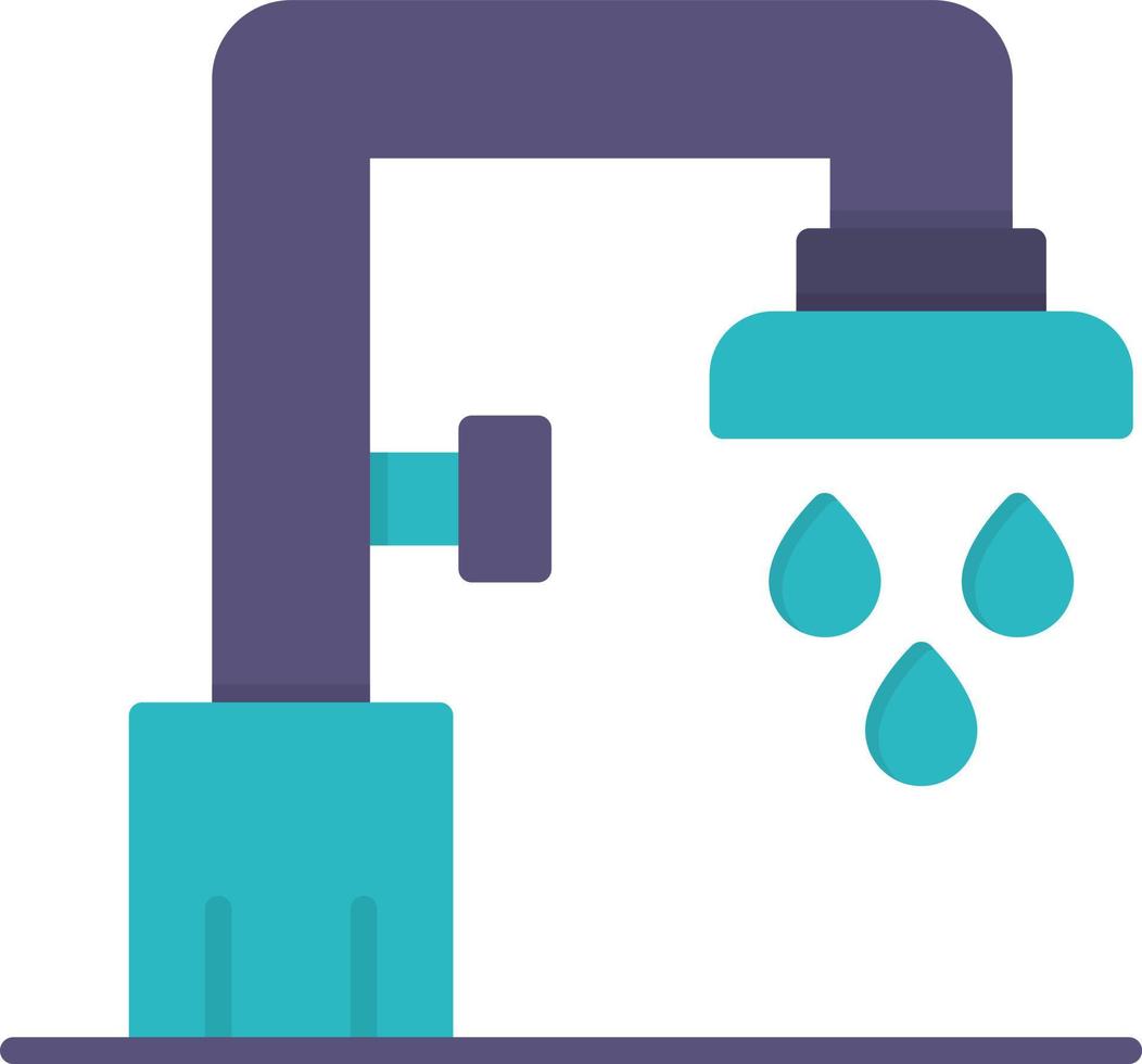 Shower Head Flat Icon vector