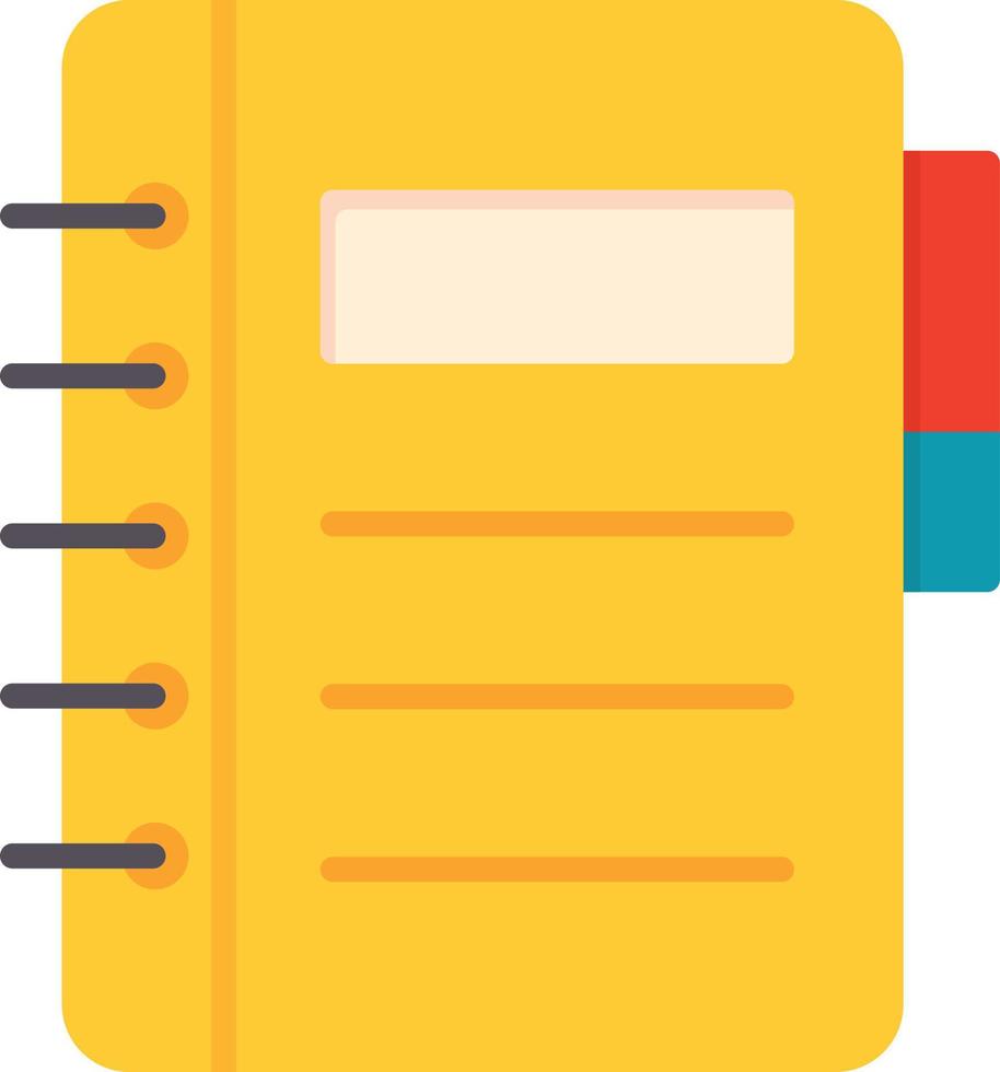 Notebook Flat Icon vector