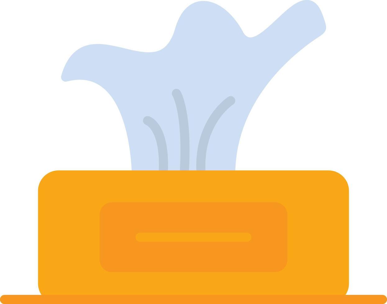 Tissue Box Flat Icon vector