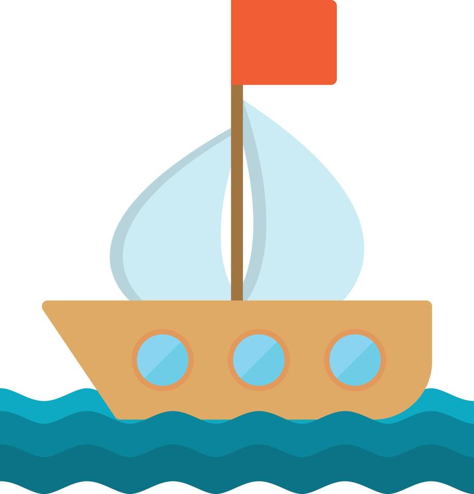 Boat Flat Icon vector