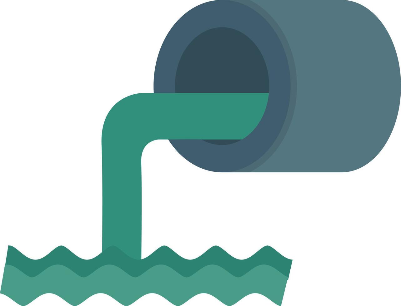 Sewer Flat Icon vector