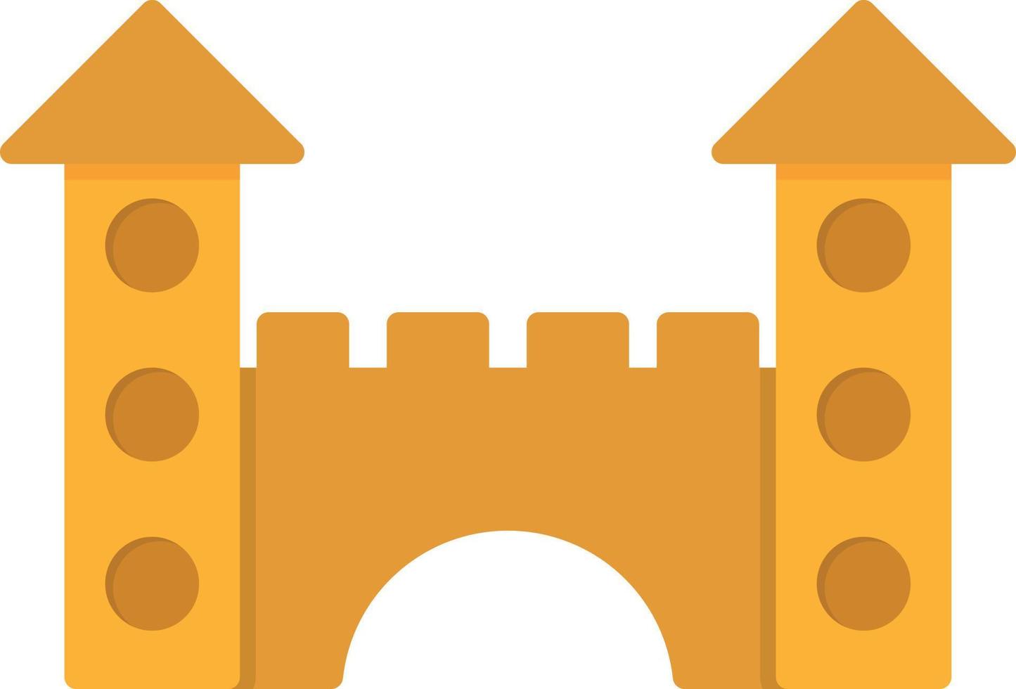 Toy Castle Flat Icon vector