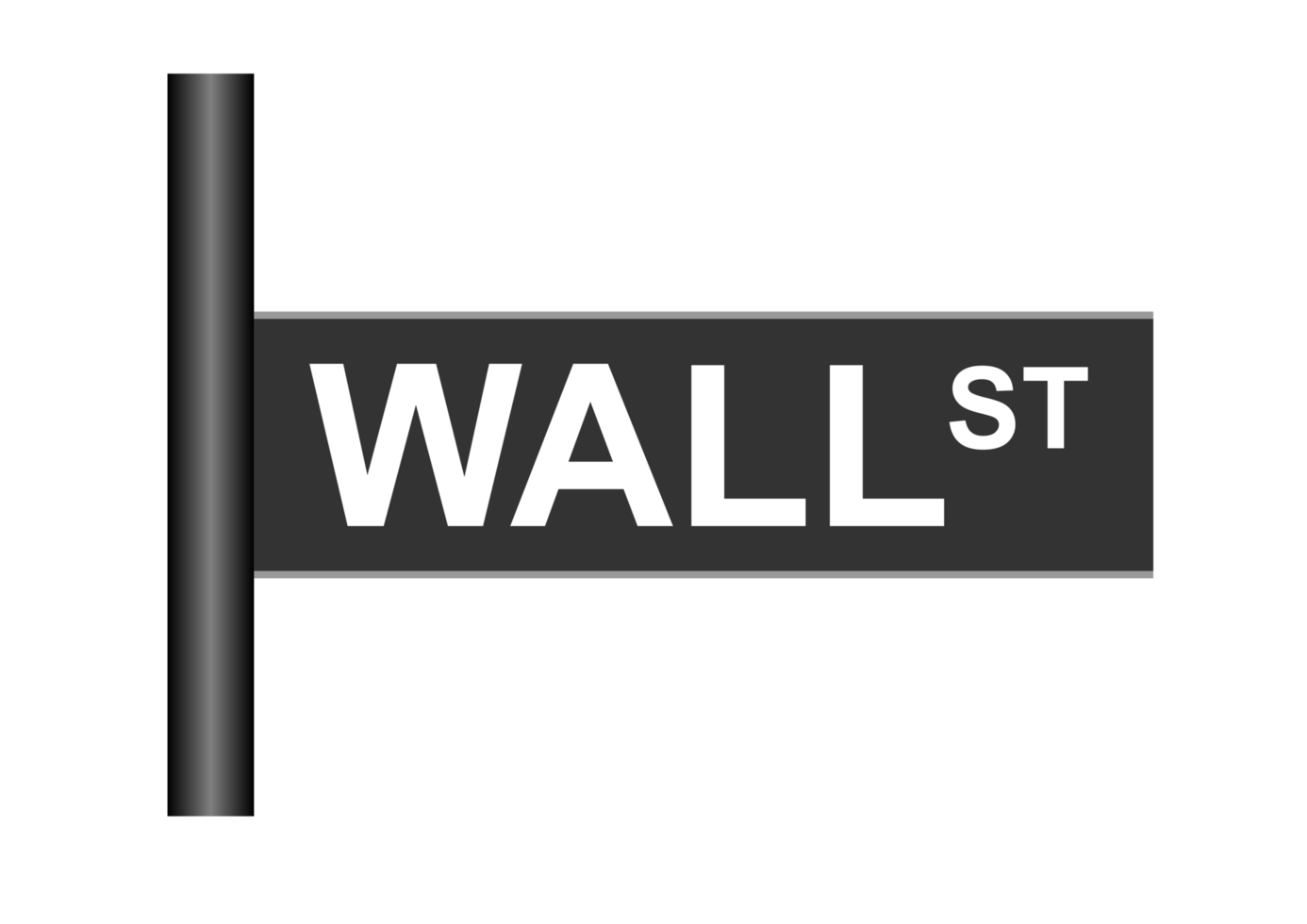 Wall St sign transparent PNG
