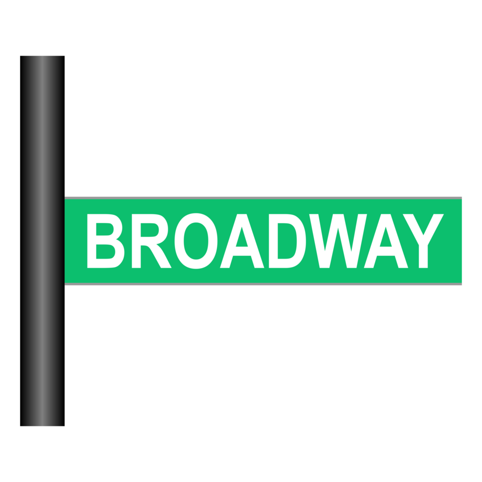 signo de broadway png transparente