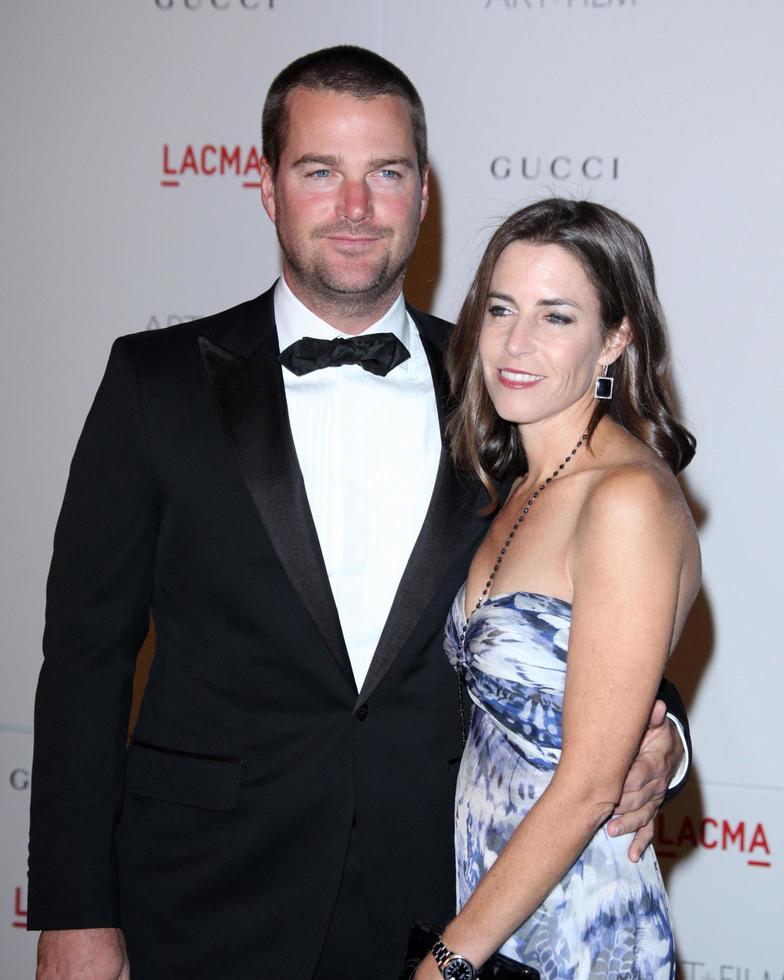 LOS ANGELES, NOV 5 -  Chris O Donnell and wife arrives at the LACMA Art  Film Gala at LA County Museum of Art on November 5, 2011 in Los Angeles, CA photo