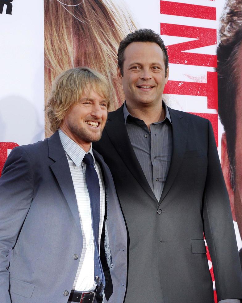 LOS ANGELES, MAY 29 - Owen Wilson, Vince Vaughn arrives at the Internship Premiere at the Village Theater on May 29, 2013 in Westwood, CA photo