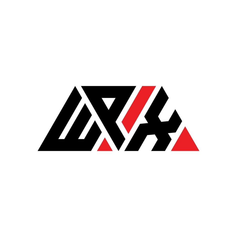 diseño de logotipo de letra triangular wpx con forma de triángulo. monograma de diseño de logotipo de triángulo wpx. plantilla de logotipo de vector de triángulo wpx con color rojo. logotipo triangular wpx logotipo simple, elegante y lujoso. wpx