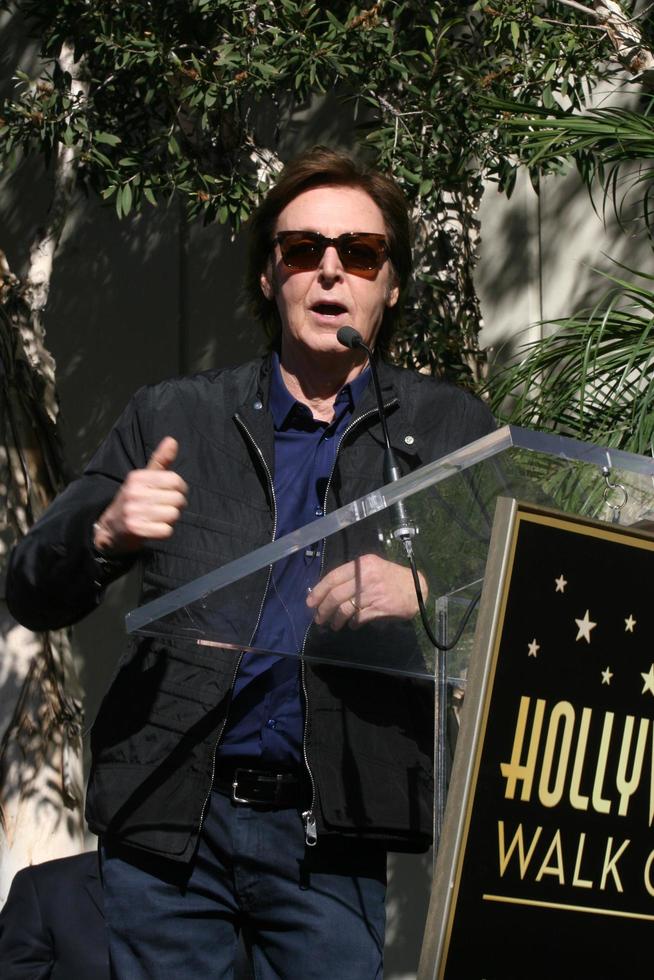 LOS ANGELES, FEB 9 - Paul McCartney at the Hollywood Walk of Fame Ceremony for Paul McCartney at Capital Records Building on February 9, 2012 in Los Angeles, CA photo