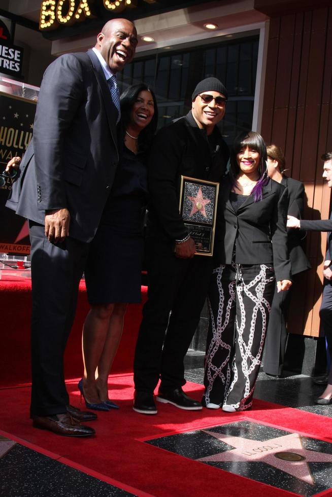 LOS ANGELES, JAN 21 -  Magic Johnson, LL Cool J at the LL Cool J Hollywood Walk of Fame Ceremony at the Hollywood and Highland on January 21, 2016 in Los Angeles, CA photo
