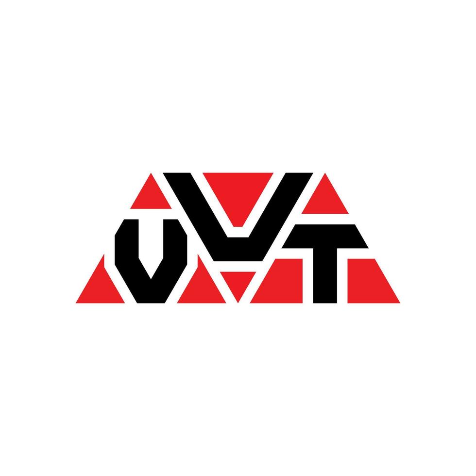 vut diseño de logotipo de letra triangular con forma de triángulo. monograma de diseño de logotipo de triángulo vut. plantilla de logotipo de vector de triángulo vut con color rojo. logotipo triangular vut logotipo simple, elegante y lujoso. pero