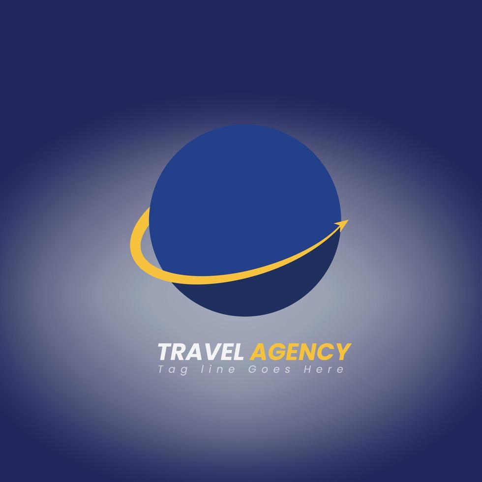 diseño de logo para agencia de viajes vector