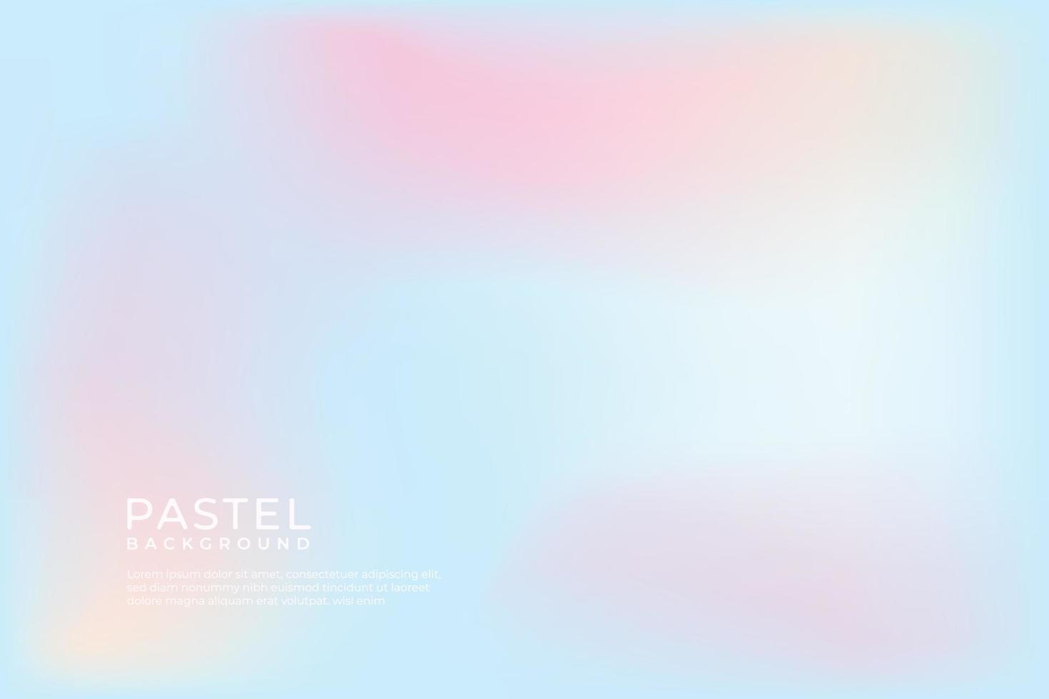 Pastel Multi Color Gradient Vector Background,Simple form and blend of color spaces as contemporary background graphic