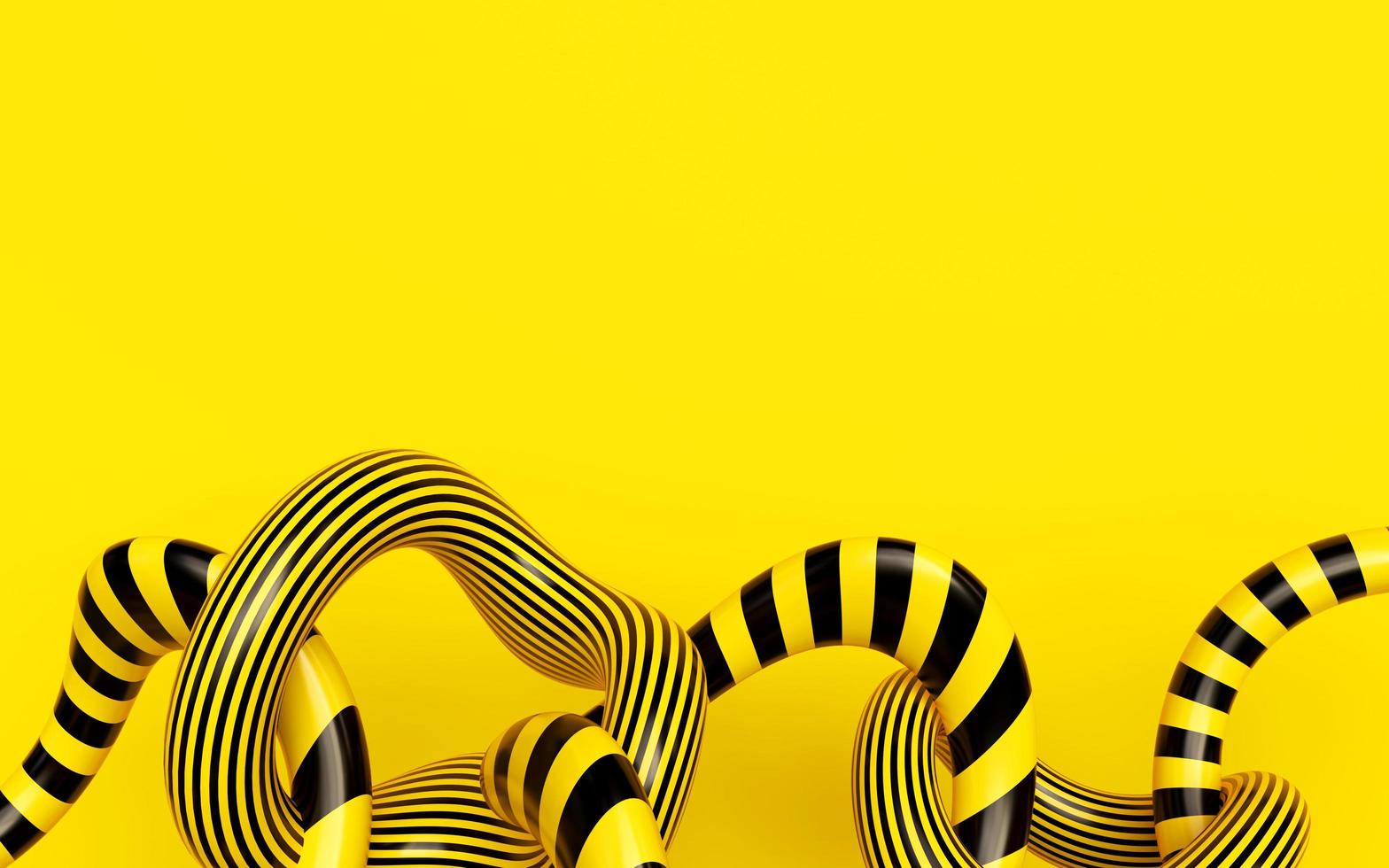 Yellow Background 3D Render photo