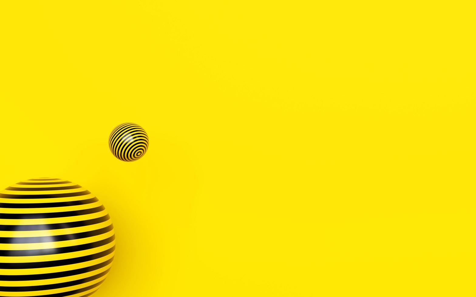 Yellow Background 3D Render photo