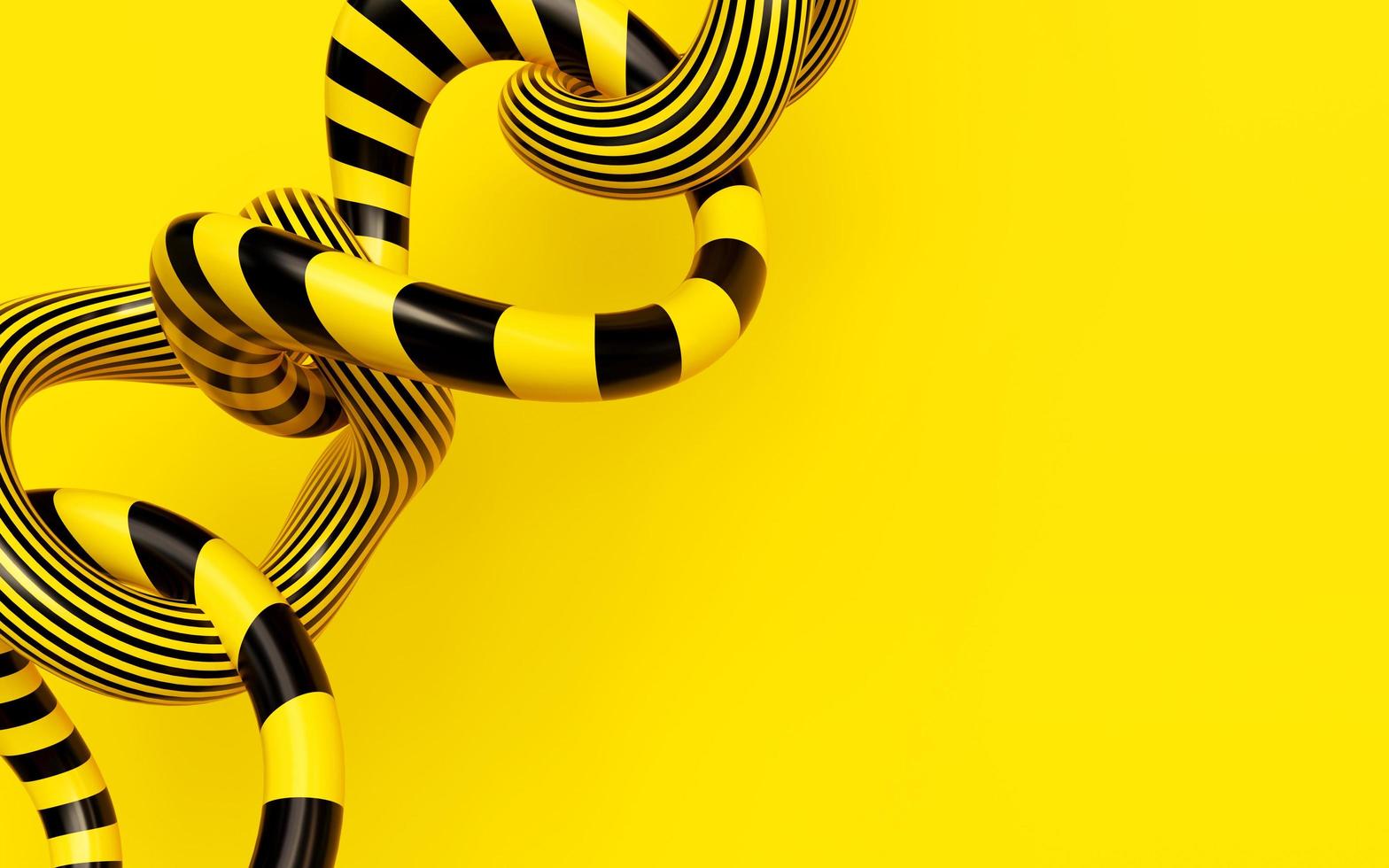 Yellow Background 3D Render photo