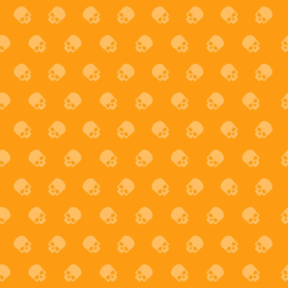 Halloween Seamless Pattern Skull vector