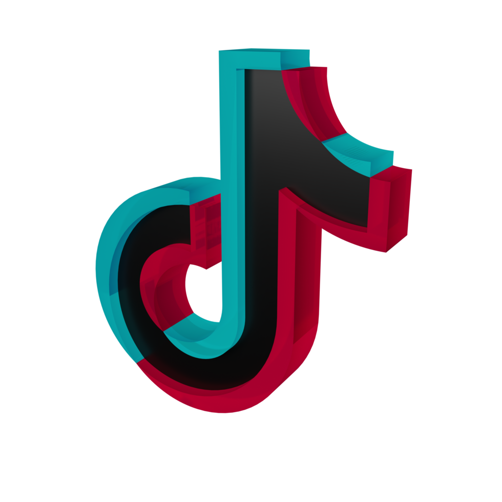 Tik tok Icon 3D Render png