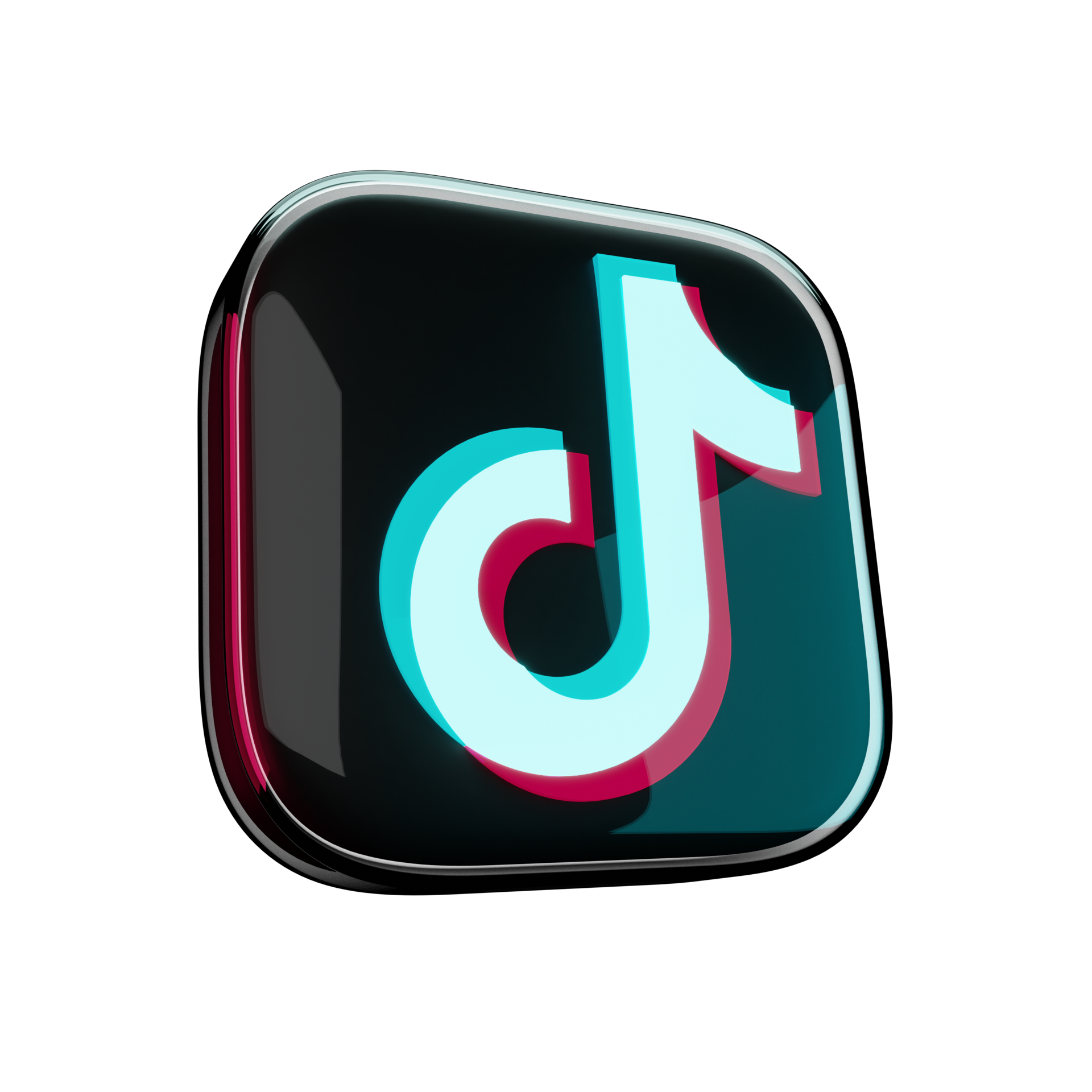 Glossy Tik Tok Icon 3d Render 9826612 Png