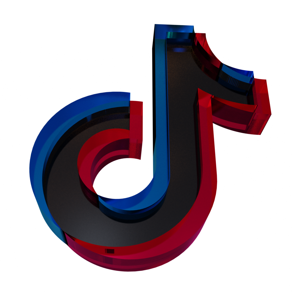 Tik tok Icon 3D Render png