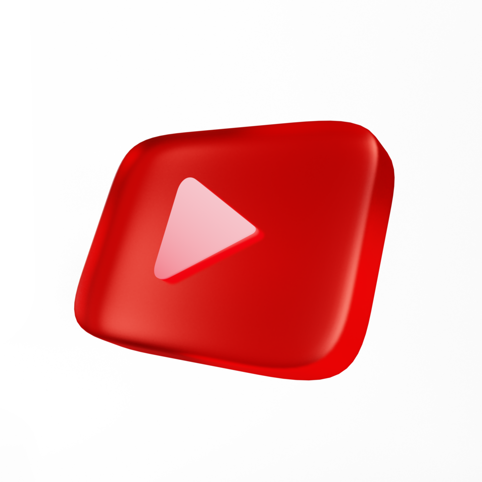 youtube 3d render icoon png