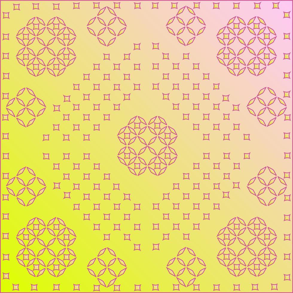 Decorative pattern, rhombus silhouette outline. Geometric background. Isolated vector
