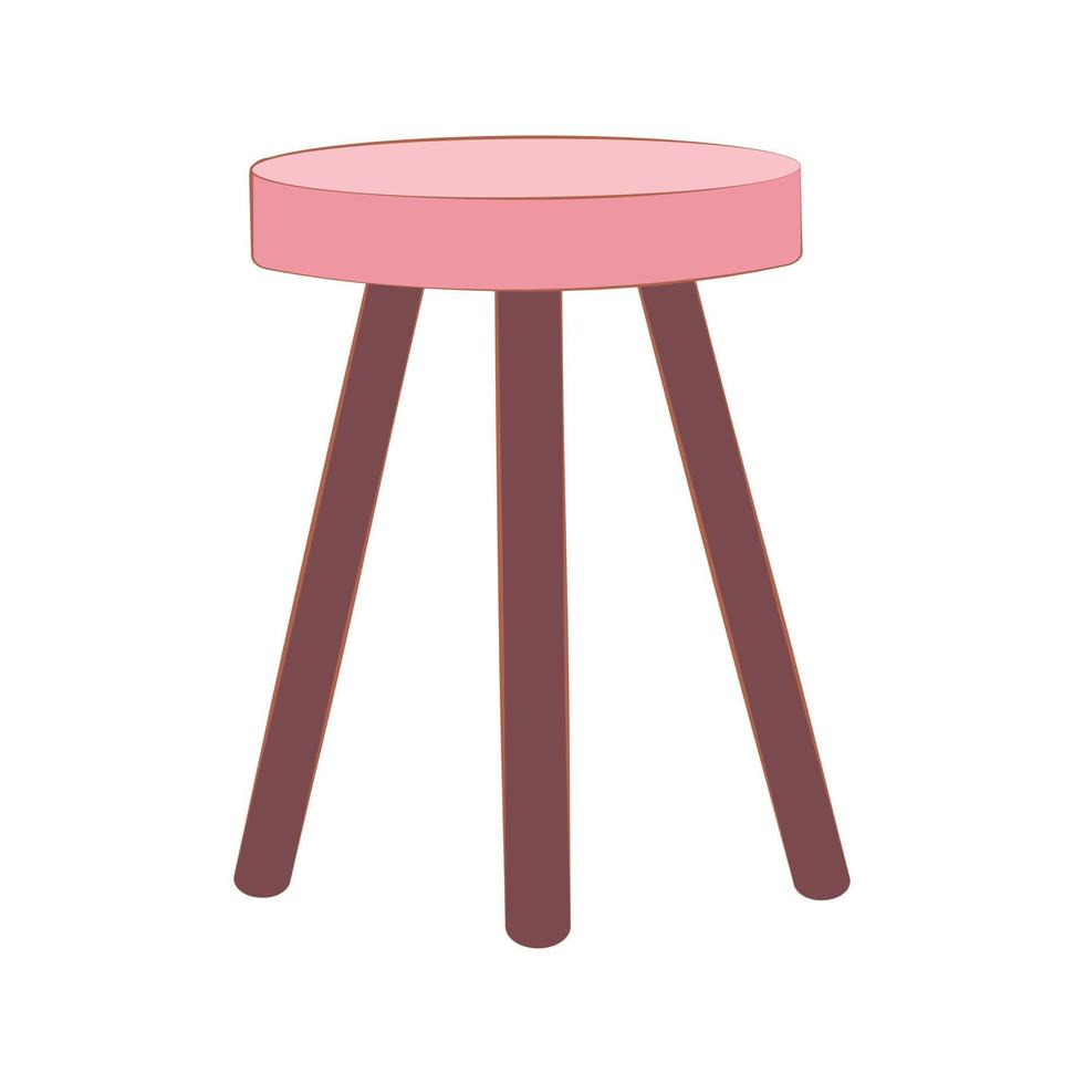 mesa, escritorio, mesa de dieta, escritorio, mesa de cocina, mueble, estilo plano, vector aislado