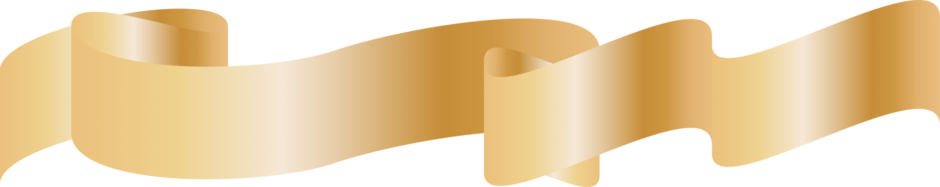 Luxury gold ribbon png