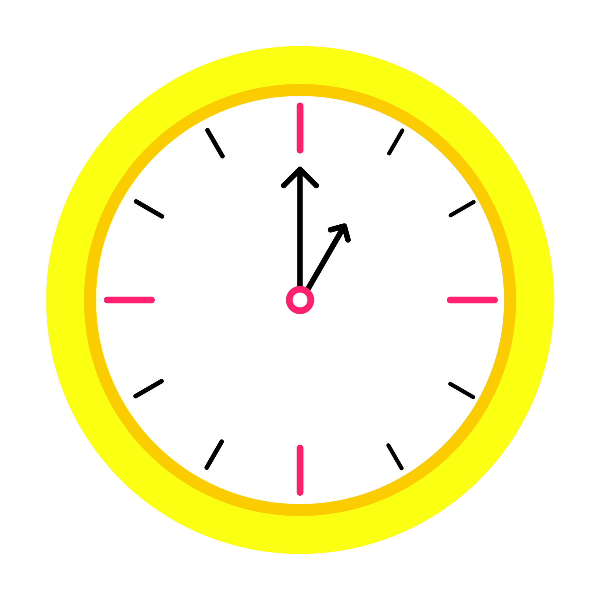 One o'clock, time sign design icon 9826879 PNG