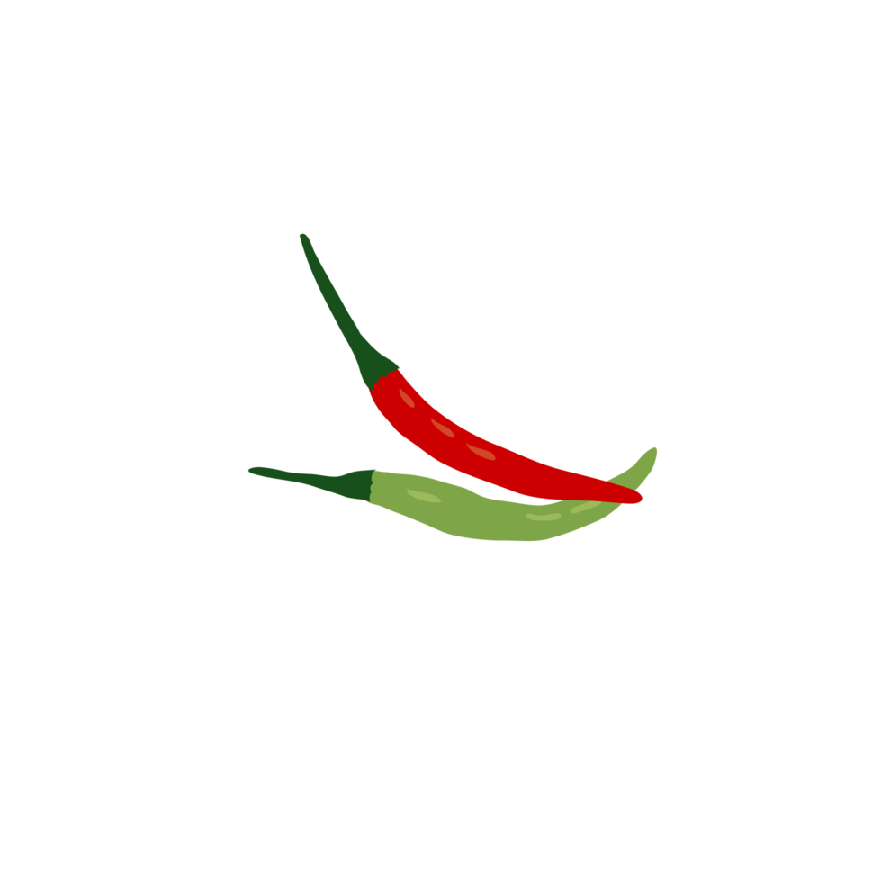 green and red pepper png