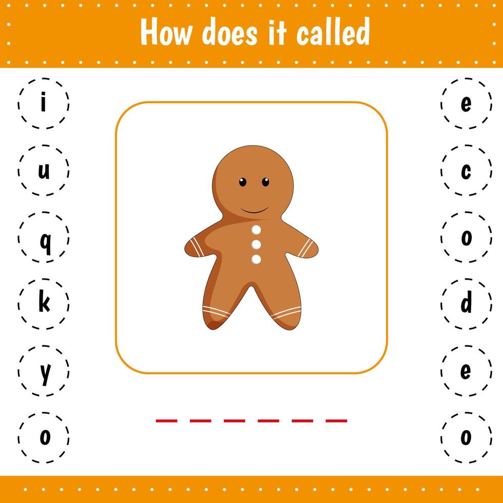 Add missed letters. Cookie. Educational worksheet for preschool kids education. activity page with letters. vector