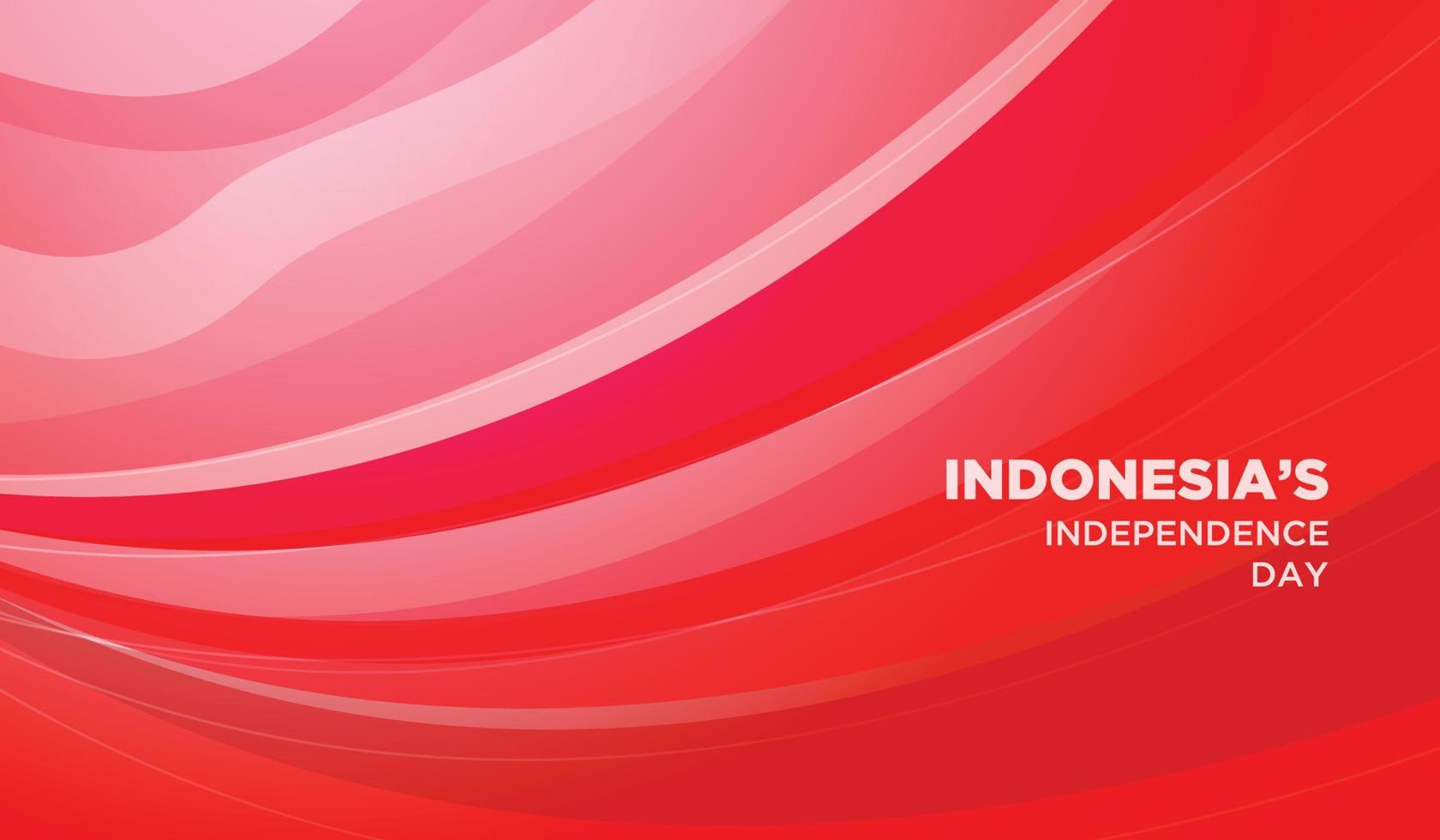 antecedentes del día de la independencia de indonesia. fondo rojo y blanco abstracto. vector
