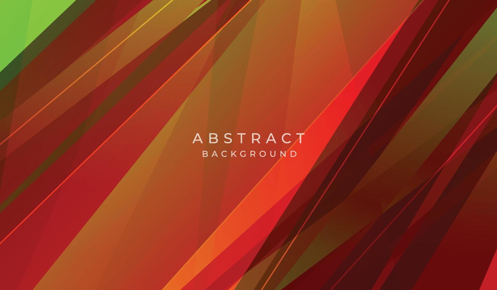 Modern green dark orange abstract background vector illustration.