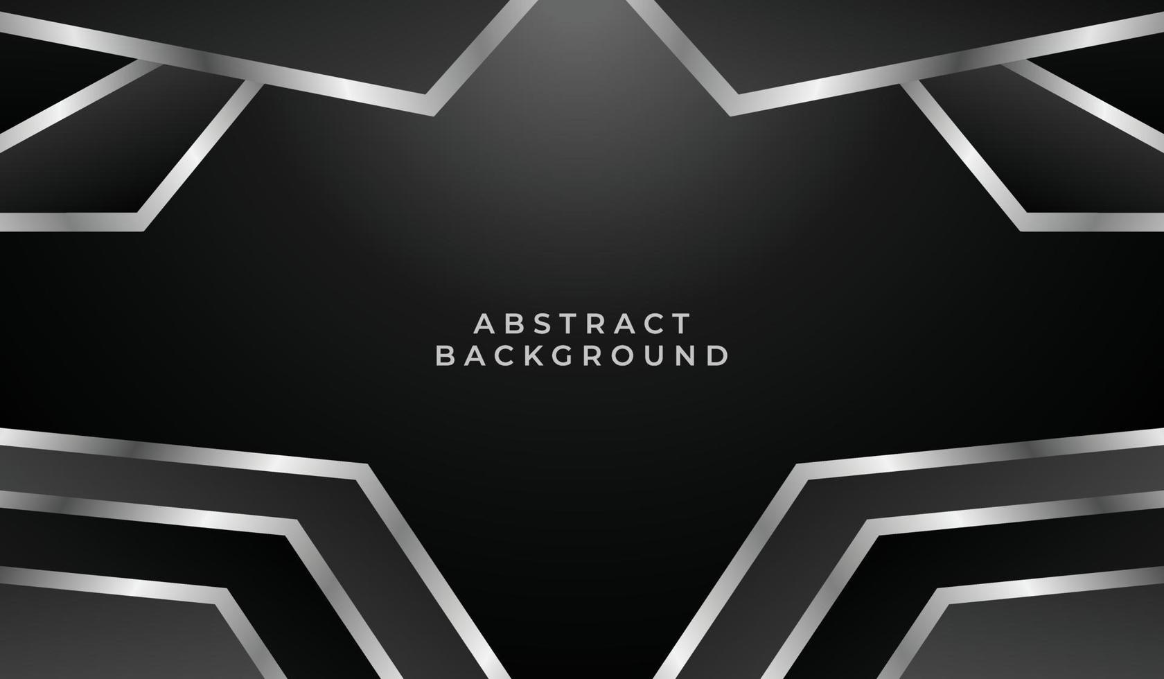 Black and white luxury background vector template.