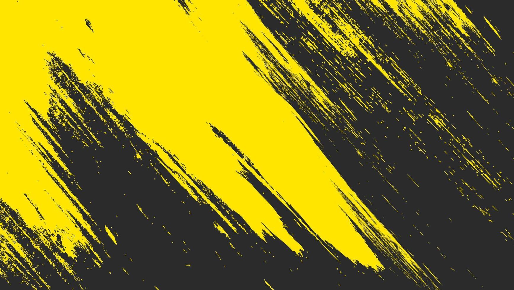 Minimal Abstract Yellow Grunge Scratch Background Template vector