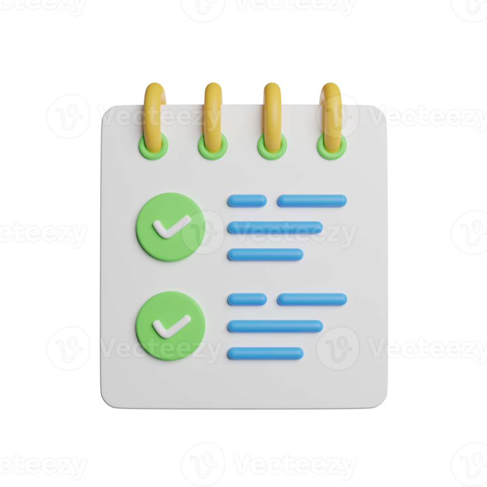 Checklist Note Check png