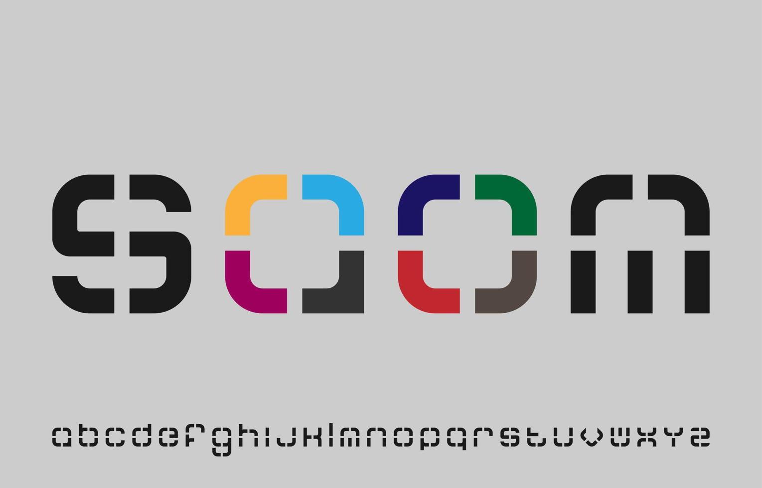 diseño de logotipo de letra de caligrafía con estilo moderno vector