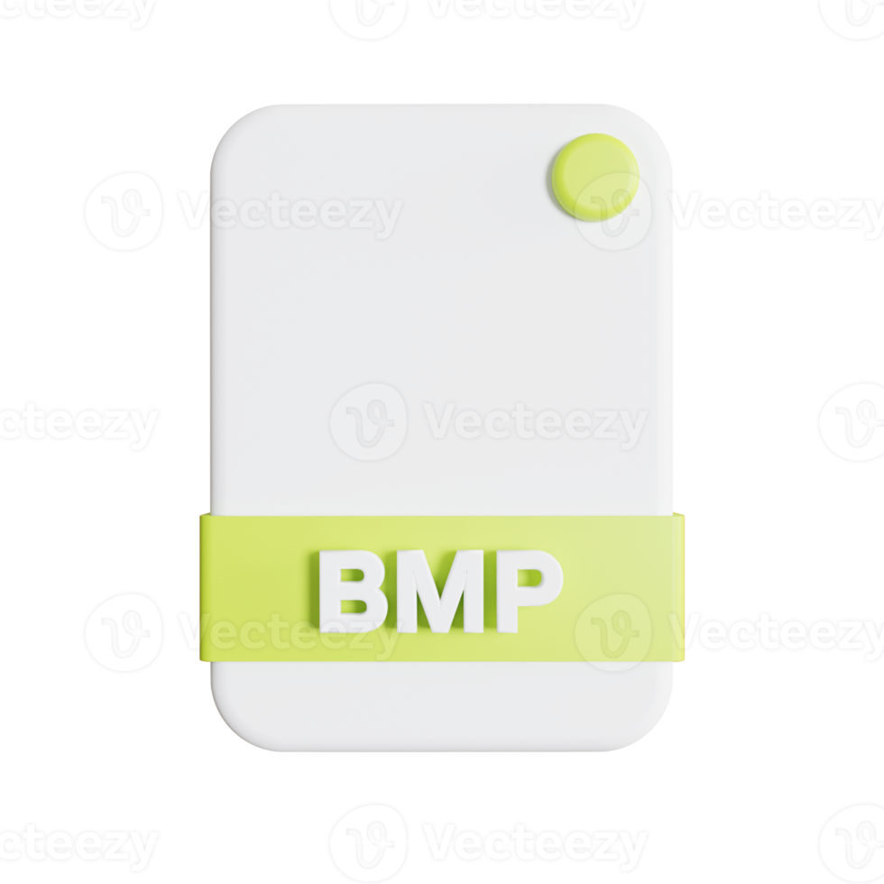 File Formats icon 3d render bmp png