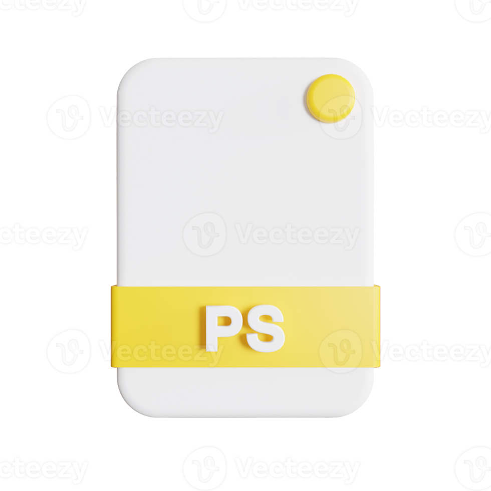 icône de formats de fichiers rendu 3d ps png