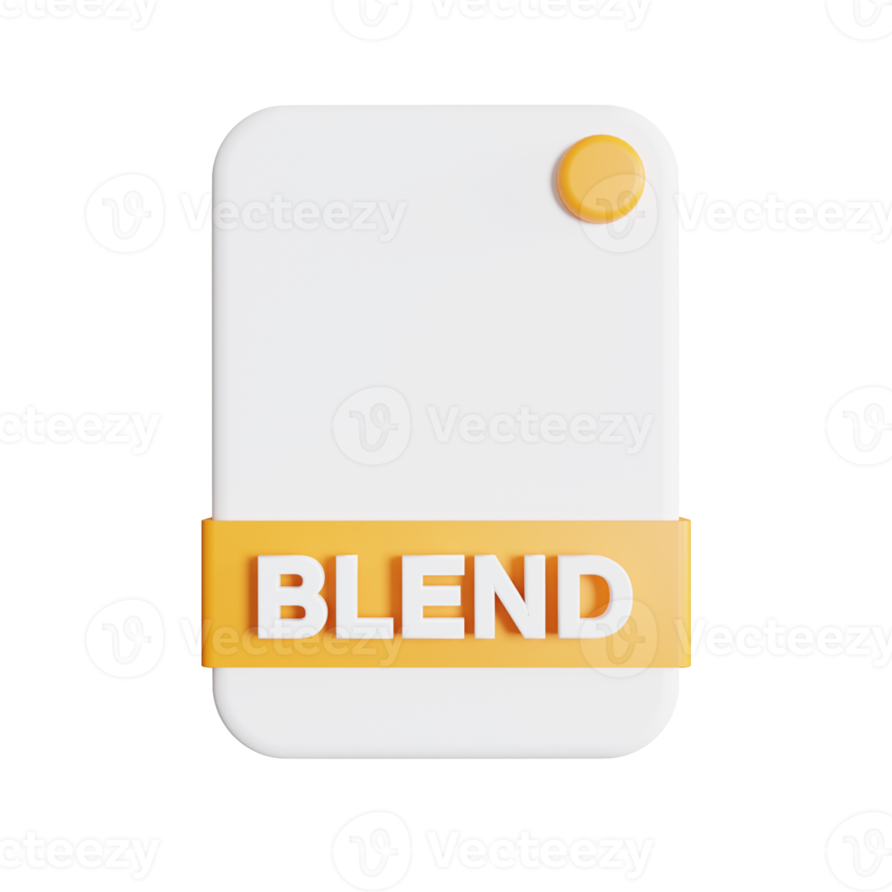 File Formats icon 3d render blend png