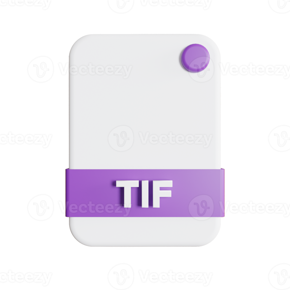File Formats icon 3d render tif png