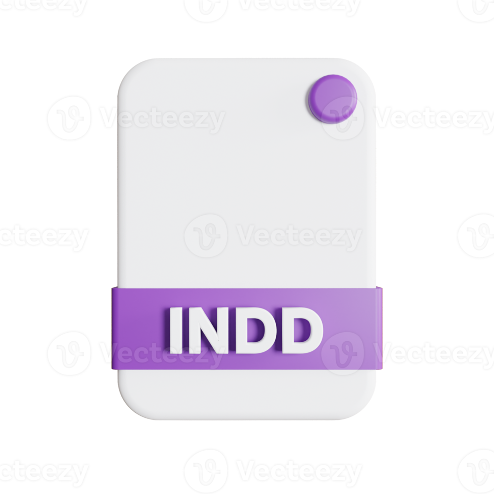 File Formats icon 3d render indd png