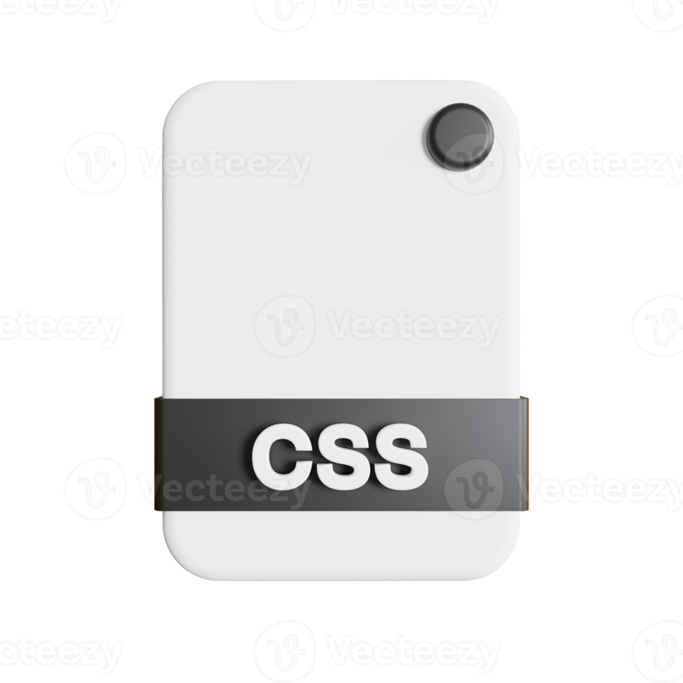 File Formats icon 3d render css png