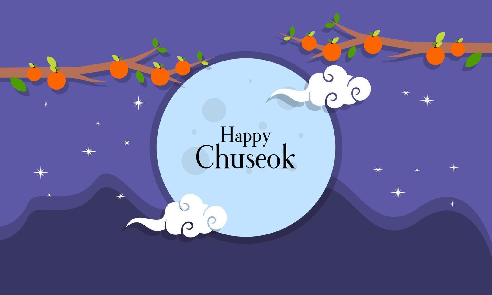 Happy Chuseok Festival Background vector