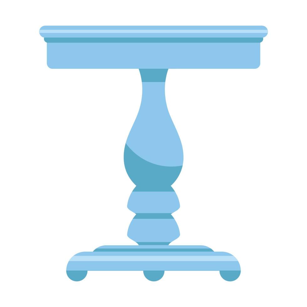 Cake stand in flat icon style. Empty tray for fruit and desserts. Vector illustration