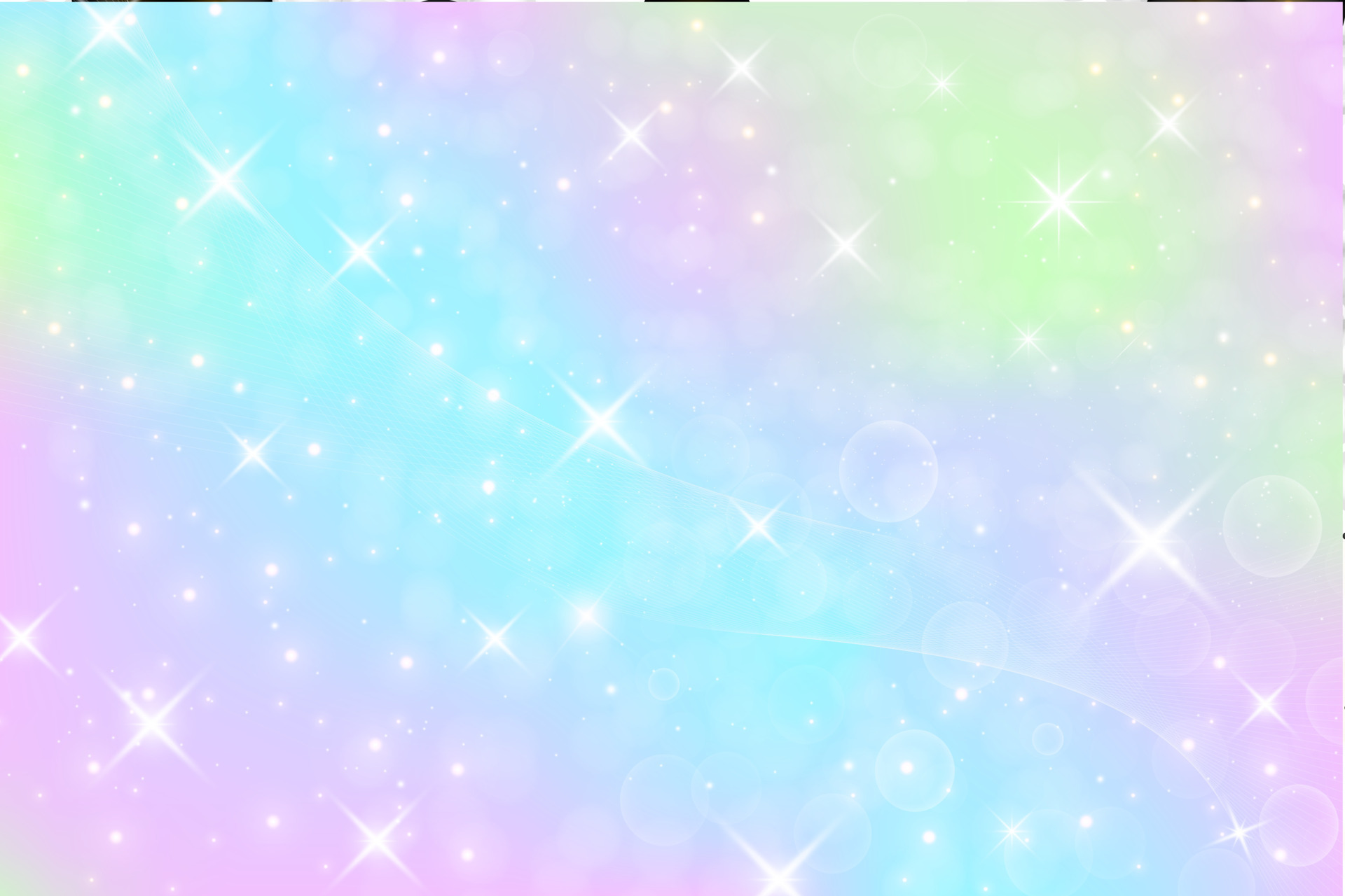 Rainbow fantasy unicorn background. Holographic illustration in pastel ...