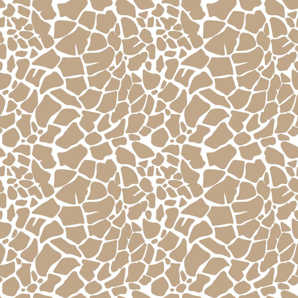 Giraffe seamless pattern. Animal skin texture. Safari background with spots. Vector cute illustration.