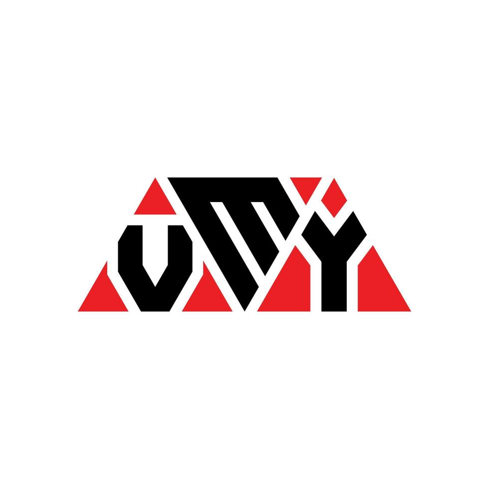 Diseño de logotipo de letra triangular vmy con forma de triángulo. monograma de diseño de logotipo de triángulo vmy. plantilla de logotipo de vector de triángulo vmy con color rojo. logotipo triangular vmy logotipo simple, elegante y lujoso. vmi