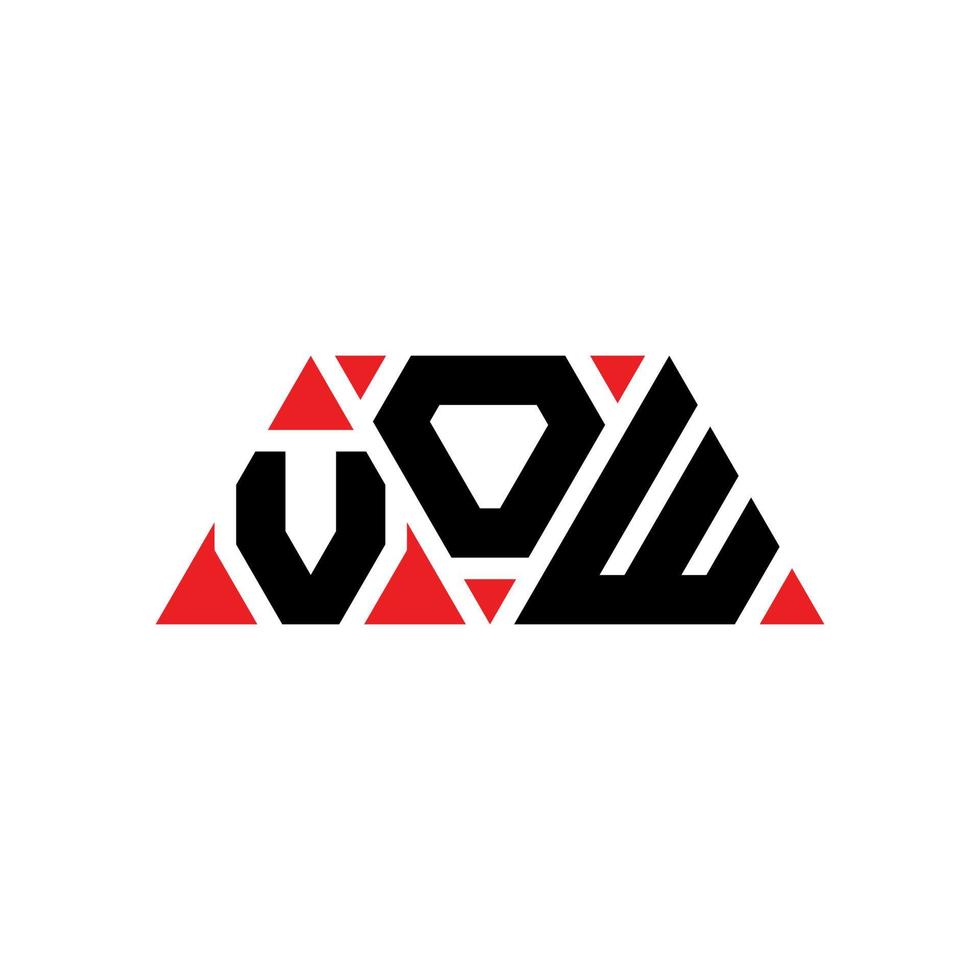 diseño de logotipo de letra de triángulo de voto con forma de triángulo. monograma de diseño de logotipo de triángulo de voto. plantilla de logotipo de vector de triángulo de voto con color rojo. logotipo triangular de voto logotipo simple, elegante y lujoso. voto