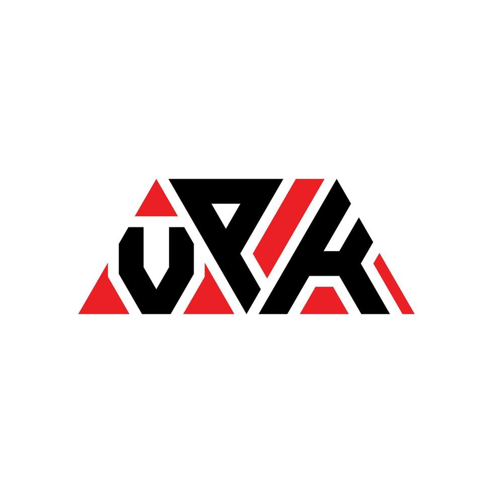 VPK triangle letter logo design with triangle shape. VPK triangle logo design monogram. VPK triangle vector logo template with red color. VPK triangular logo Simple, Elegant, and Luxurious Logo. VPK